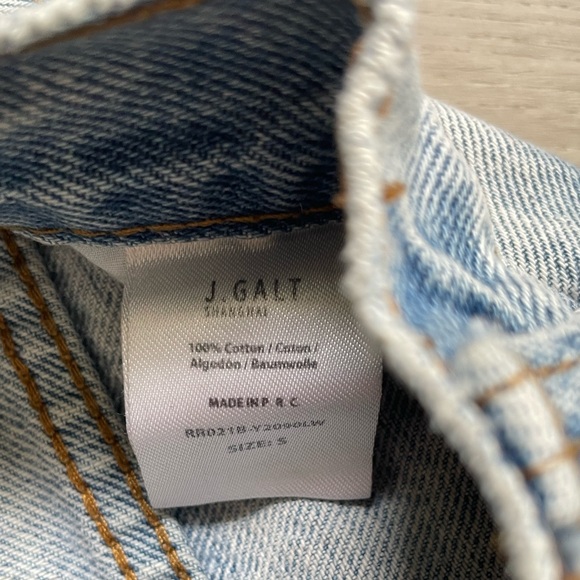 J.Galt 100% cotton denim Size S. Fits like XS (0/24) - Picture 4 of 4